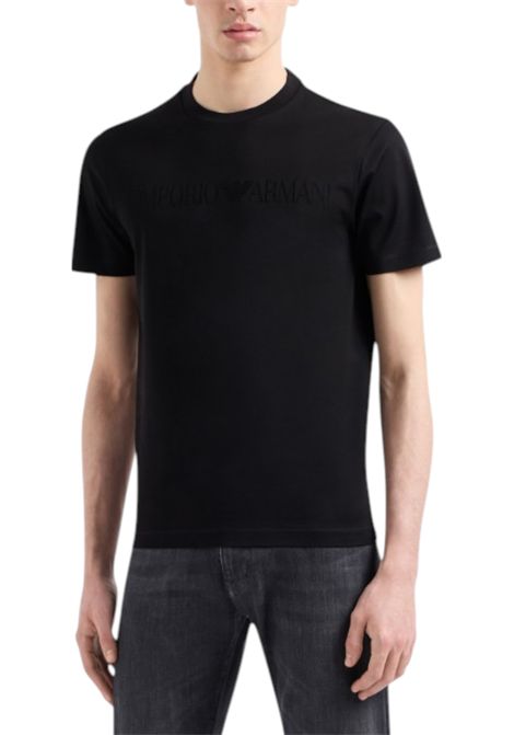 JERSEY T-SHIRT WITH JACQUARD LOGO EMPORIO ARMANI | T-shirt | 8N1TD2 1JGYZ0021